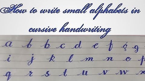 How to write small alphabets using cut markers