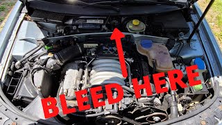 How to bleed coolant system 00 - 05 VW passat