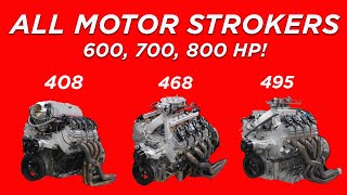 HOW TO MAKE MASSIVE ALLMOTOR LS POWER! HOW MUCH POWER DOES A 408, 468 OR 495 STROKER LS MAKE?