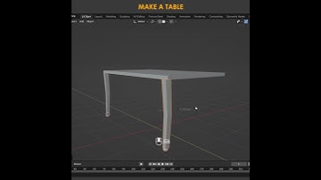 Tutorials: CGI: Blender 3D: Model a Table with Texture #blender3d #b3d #shorts #ytshorts by #jkstarr