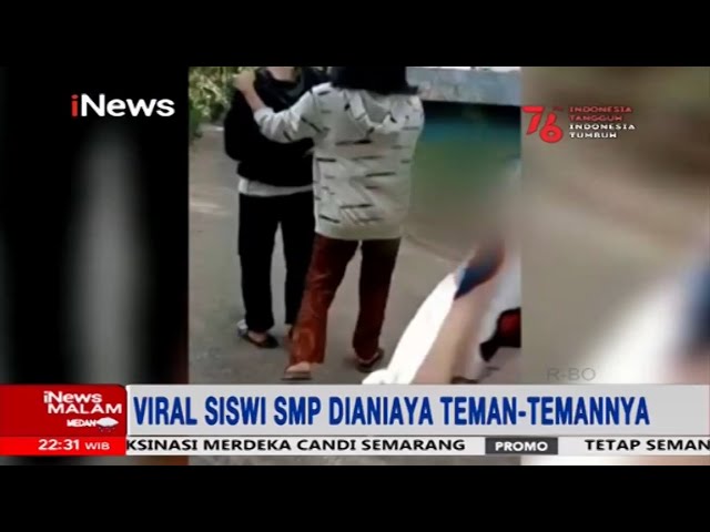 Viral! Video Perundungan Siswi SMP di Bukittinggi oleh Teman-teman Sebayanya #iNewsMalam 05/08 class=