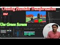 How to make crossing fountain transformation   use green screen  3d animation banana sikhe