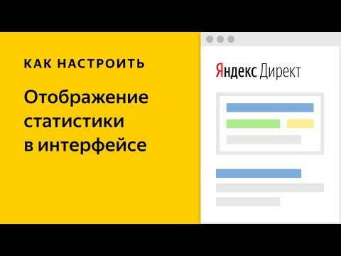 Отображение статистики в Директе. Видео о настройке контекстной рекламы в Яндекс.Директе