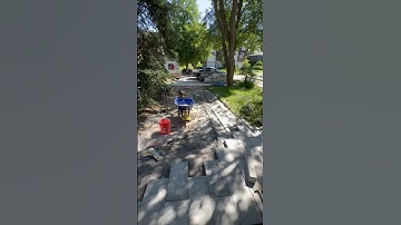 Featuring expert installation of interlocking pavers for a sleek and long-lasting look  #mylandscape