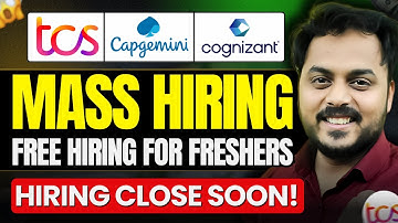 Breaking News: TCS, Cognizant, Capgemini Mega Hiring! Any Graduate | 2024–2026 Batch – Don’t Miss!