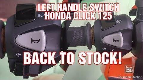 Balik stock. Left handle switch. Honda Click 125