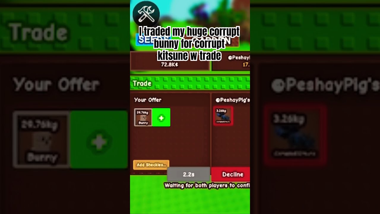 I Just Traded My Huge Corrupted Bunny For Kitsune Comment Down Below If W Trade 