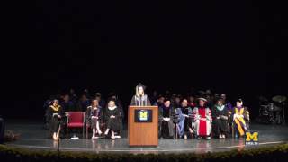 UMSI Commencement 2017   Remarks on Behalf of Undergraduate Students