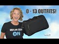 One Carry-On Packed with 13 Outfits