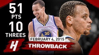 The Game Stephen Curry Became The Greatest Shooter EVER vs Mavericks 2015.02.04  51 Pts, 10 Threes!