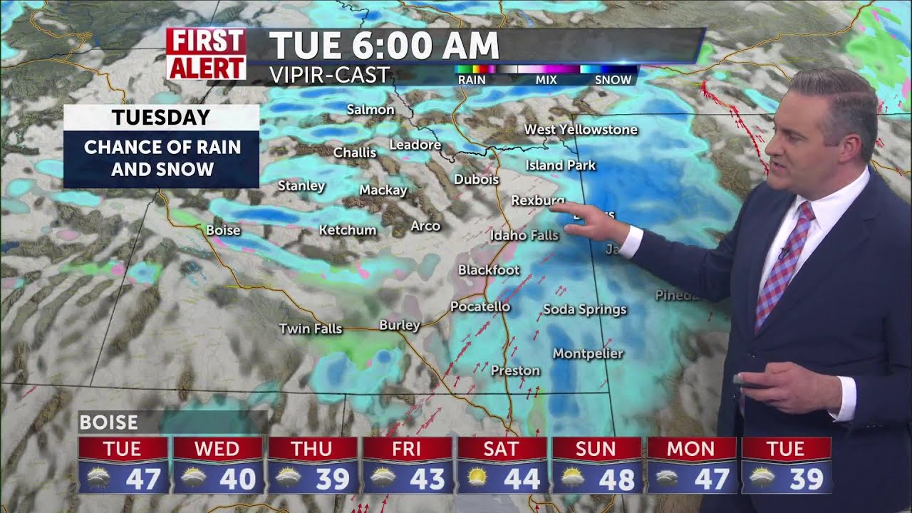 Gusty winds, rain and snow showers - YouTube