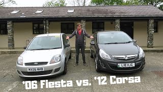 Comparing my 2012 Corsa against my brother's 2006 Fiesta