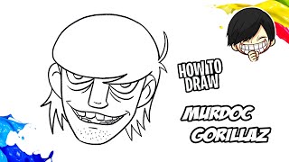 How to draw Murdoc from Gorillaz