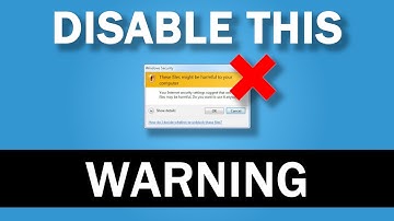How to Disable Warning These Files Might Be Harmful To Your Computer