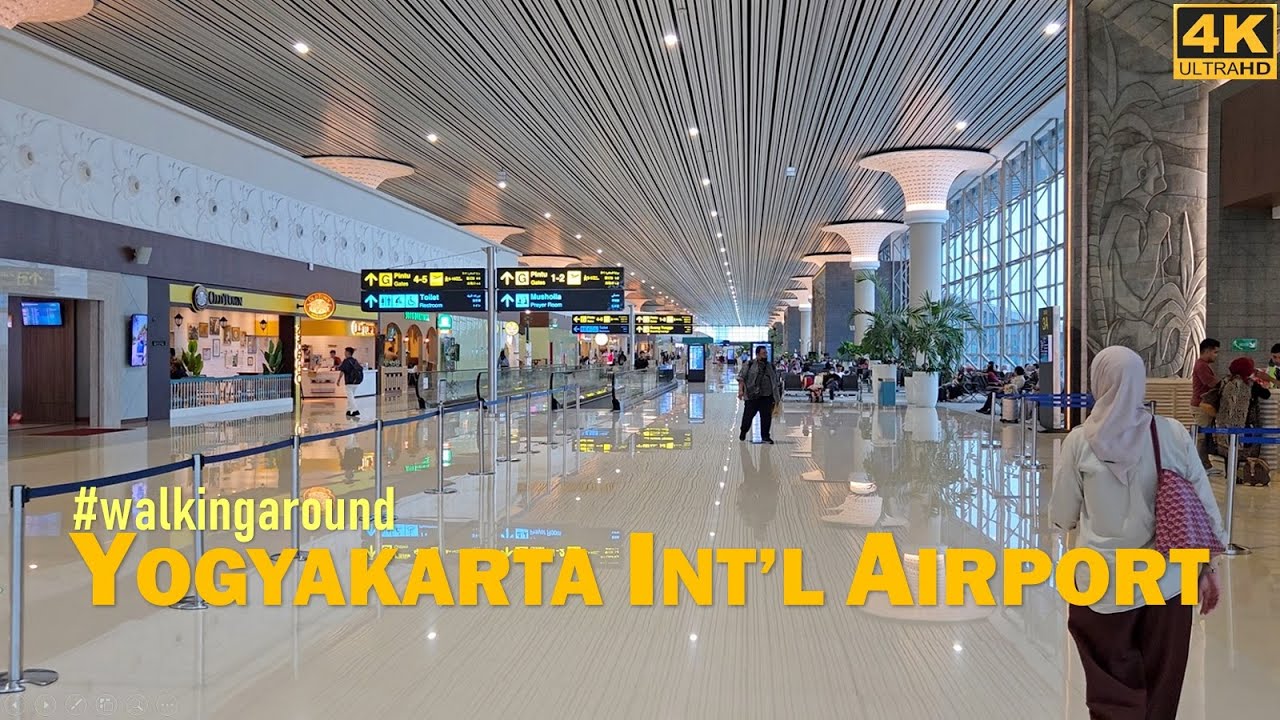 Explore walk Yogyakarta International Airport ✈Departure Gate of YIA❗naik KA Bandara Jogjakarta 🚆