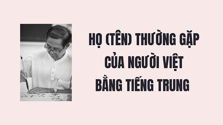 Họ phạm tiếng trung là gì năm 2024