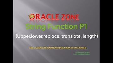 String Function in SQL(Part 1) | Upper,Lower,Length,Replace,Translate | Oracle Database for Beginner