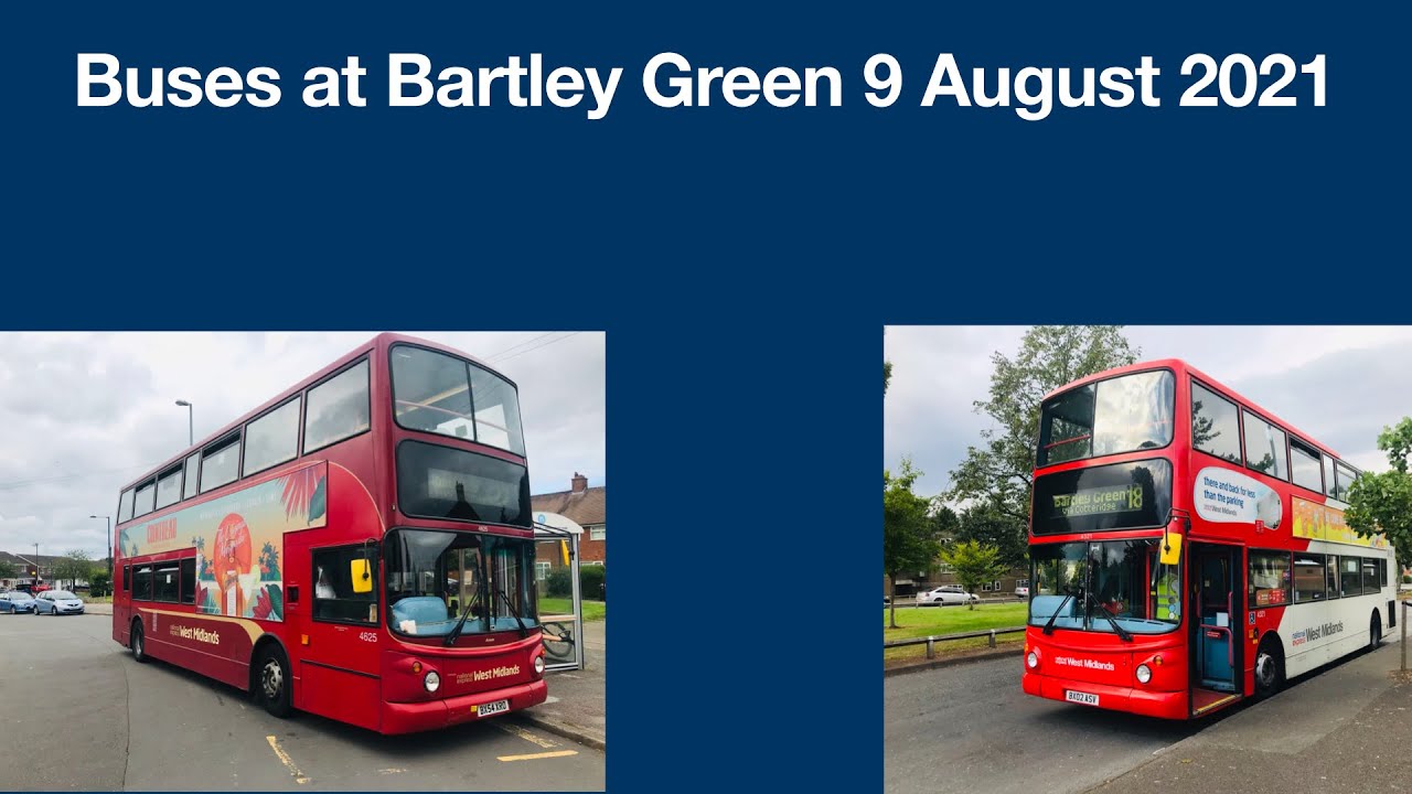 Buses at Bartley Green 9 August 2021
