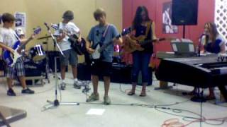 Summer Rock Camp 2010 - Atomic Pants Stand plays We Rock, an original