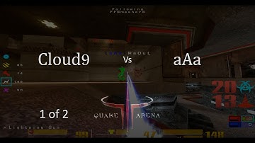 Cloud9 vs aAa Quake 3 Arena CTF q3wcp15 Game 1 of 2