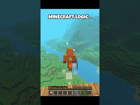 Minecraft Logic 😭 #minecraft #shorts