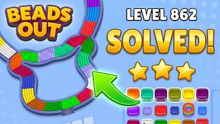 🔴 Beads Out - Level 862 Walkthrough & Solution 🧠 | Voodoo Puzzle Game