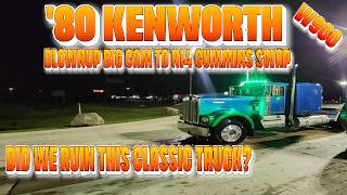 1980 Kenworths Big Cam To N14 Cummins Engine Swap, Custom Install In 2 weeks After Engine Failure