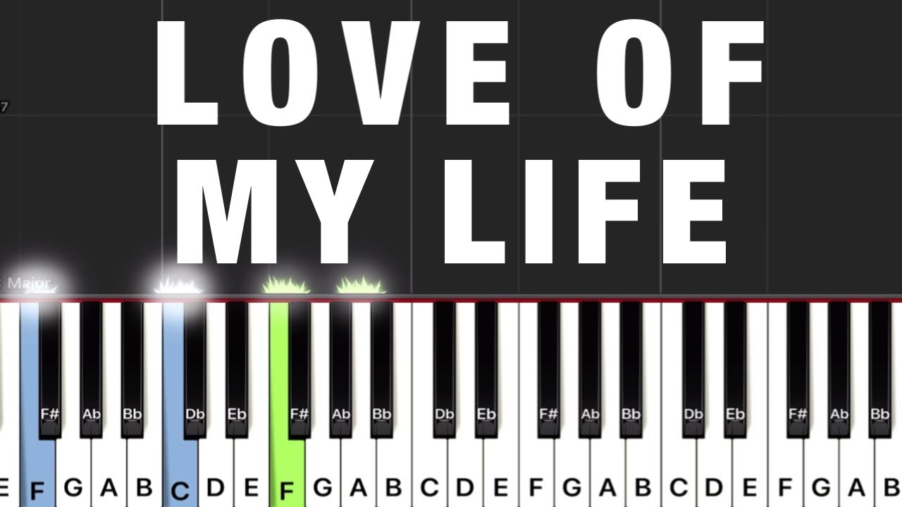 Queen - Love Of My Life Piano Tutorial | Medium