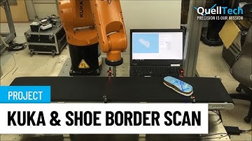 KUKA Robot and QuellTech Laser Scanner for 3D Modeling & Glue Operation - Solution Made by Quadrep