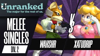 wahshr (Fox) vs xatudrip (Peach) - Unranked 2025 - Melee Singles - Division 2