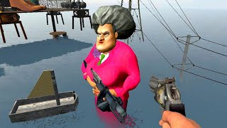 Giant Scary Teacher 3D & Granny - who is stronger? | Garry's Mod Gameplay screenshot 5