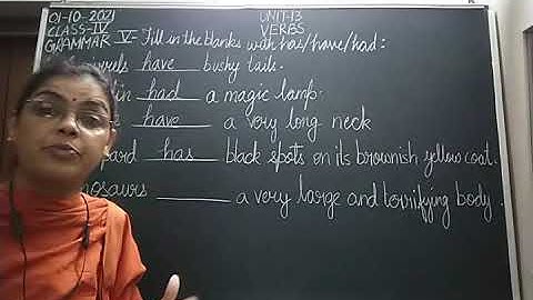 Class IV English 05-10-2021 by Mrs Nandini Singh Grammar