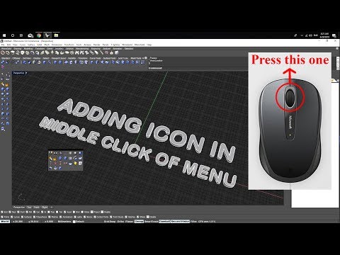 Customize the middle click menu in Rhinoceros 3DM