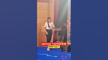 MHTCET 2025 TOPPER 🔥🔥🔥 #mhtcet2025 #pw #shorts