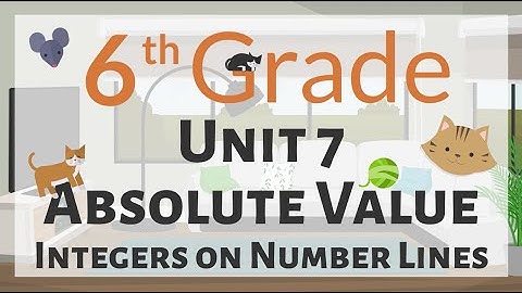 6th Grade – Unit 7 – Absolute Value and Integers on Number Lines (A Cat Saga)