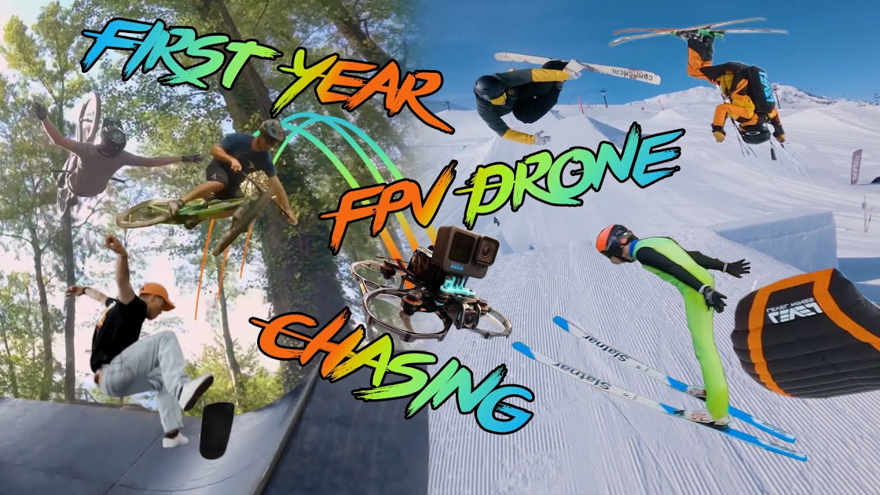 MY FIRST YEAR FLYING FPV DRONE AND CHASE RIDERS