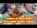 Compra en MERCADONA/Retomando Buenos Hábitos/Postparto 4to Bebé #mercadona#compra#familianumerosa