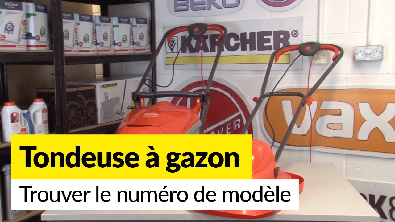 Comment trouver le numéro de modèle d'une tondeuse à gazon