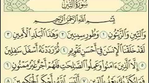 سورة التين القارئ سعد الغامدي مكررة