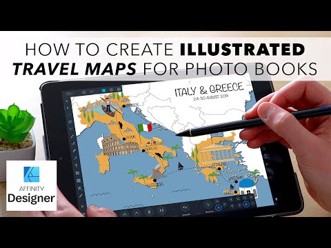 How I Create Illustrated Travel Maps For Photo Books
