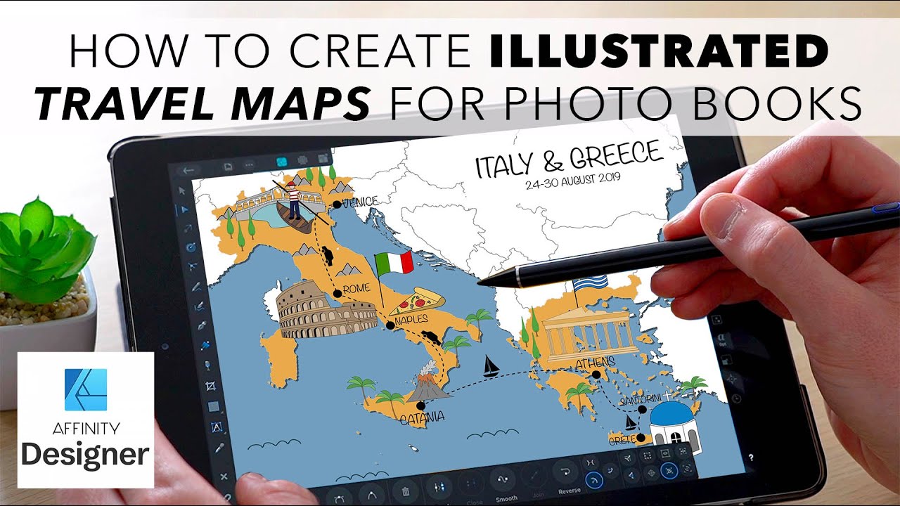 travel maps for photo books