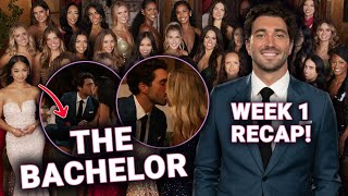 The Bachelor Week 1 RECAP: Lea Gets First Impression Rose \& Joey Eliminates 10 Women!