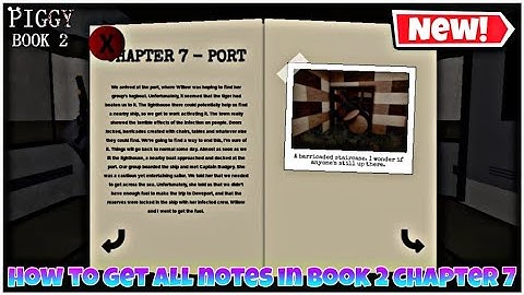 How To Find ALL PAGES in PIGGY BOOK 2 Chapter 7 - Port!! | FULL GUIDE + TUTORIAL! - Roblox
