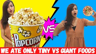 TINY vs GIANT Foods You can EAT || Food Challenge