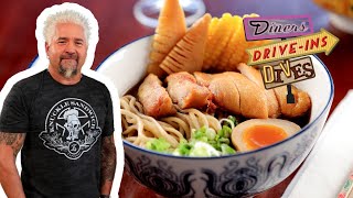 Guy Eats LIGHTS OUT Noodles + Crawfish Dumplings in TN | Diners, DriveIns and Dives | Food Network