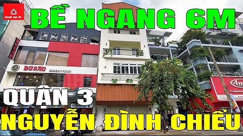 Bán nhà mặt tiền NGUYỄN ĐÌNH CHIỂU QUẬN 3, NGANG 6M, P. Bàn Cờ - Mã sp: MD2270