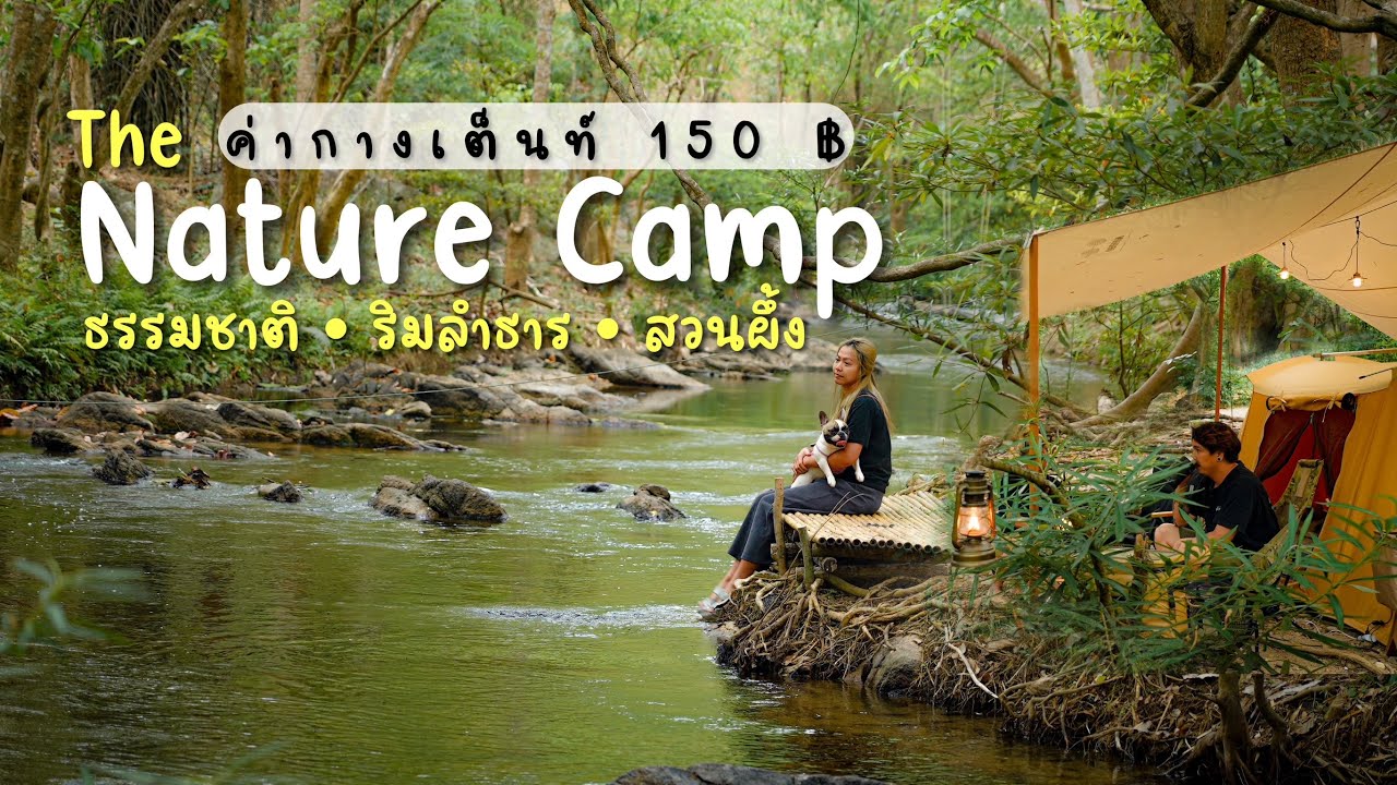 The Nature Camp เสพธรรมชาติ แค่ 150฿ มีน้ำทั้งปี เหมาะกับหน้าร้อน Ep.116 พาหมาแคมป์ สวนผึ้ง ราชบุรี - YouTube