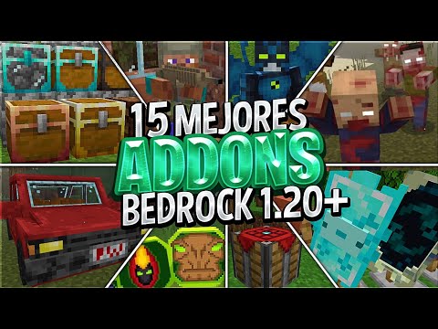😲Top 15 MEJORES ADDONS SURVIVAL para MINECRAFT 1.20+ (bedrock/PE) MODS ...