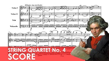 BEETHOVEN String Quartet No. 4 in C minor (Op. 18, No. 4) Score
