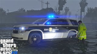 GTA 5 North Carolina Highway Patrol Enforcing A Curfew During A Blackout Caused By A Hurricane